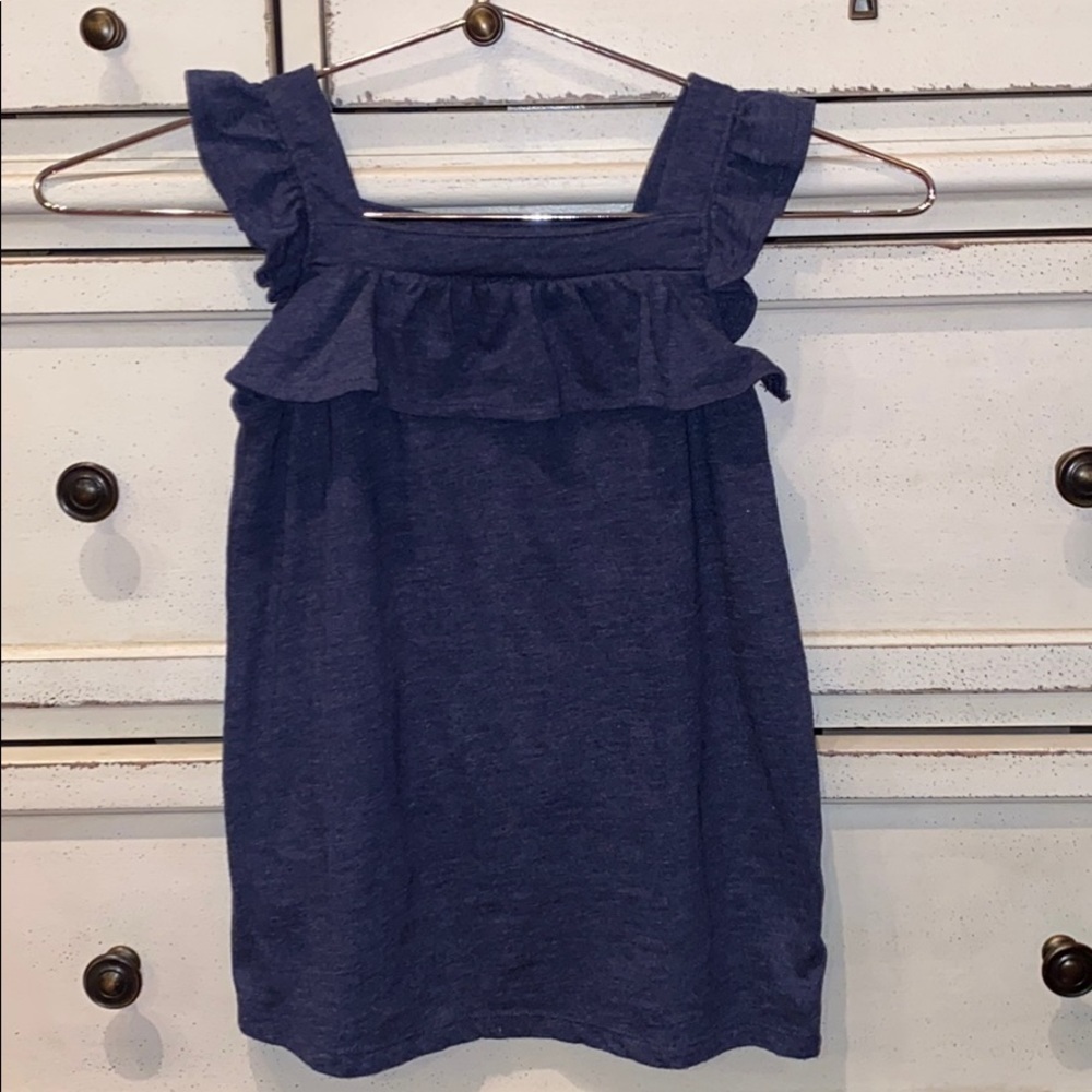 Cat & Jack Navy Blue Sleeveless Shirt Top S (6/6X)​​